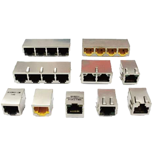 RJ45 with integrated magnetics  RJ45 插孔